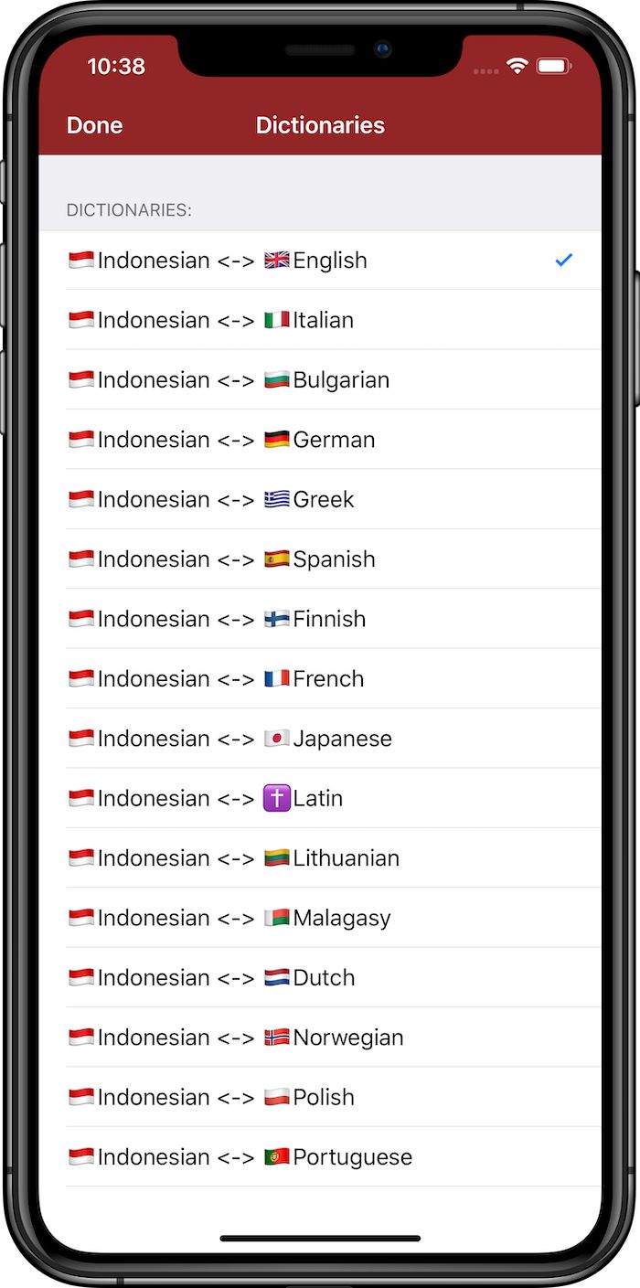 Free multilingual Indonesian dictionary