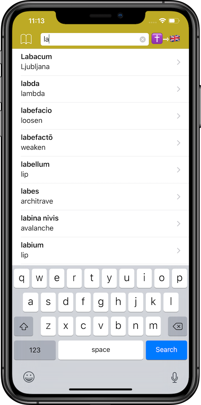 Latin Dictionary - offline and multilingual