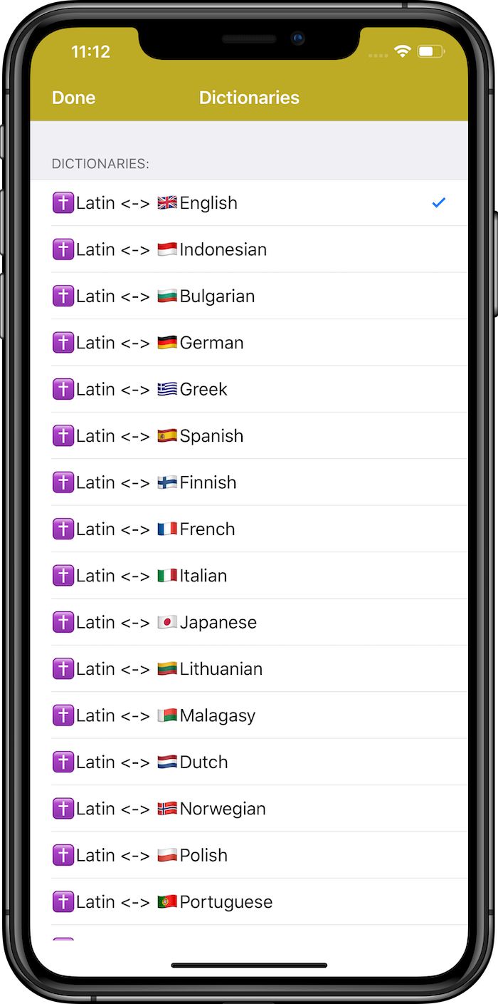 Free multilingual Latin dictionary