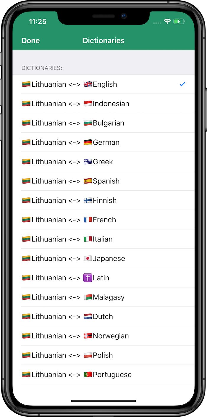 Free multilingual Lithuanian dictionary