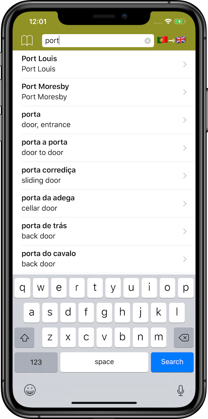 Portuguese Dictionary - offline and multilingual